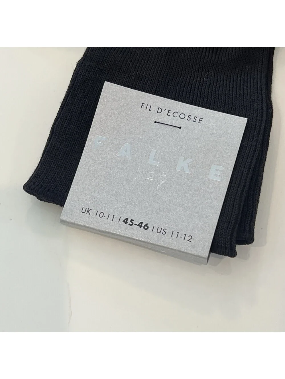 Falke no 9 Fil D’Ecosse socks blue size us 11-12 eu 45-46 nwt
